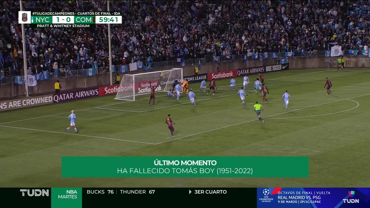 ¡GOL!  anota para Comunicaciones. Manuel Gamboa