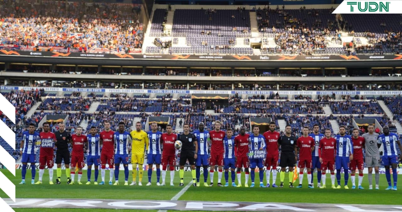 Diaz (36´) y Morelos (44´) anotaron para Porto y Rangers, respectivamente. En la J4 de Europa League se enfrentarán de nuevo.