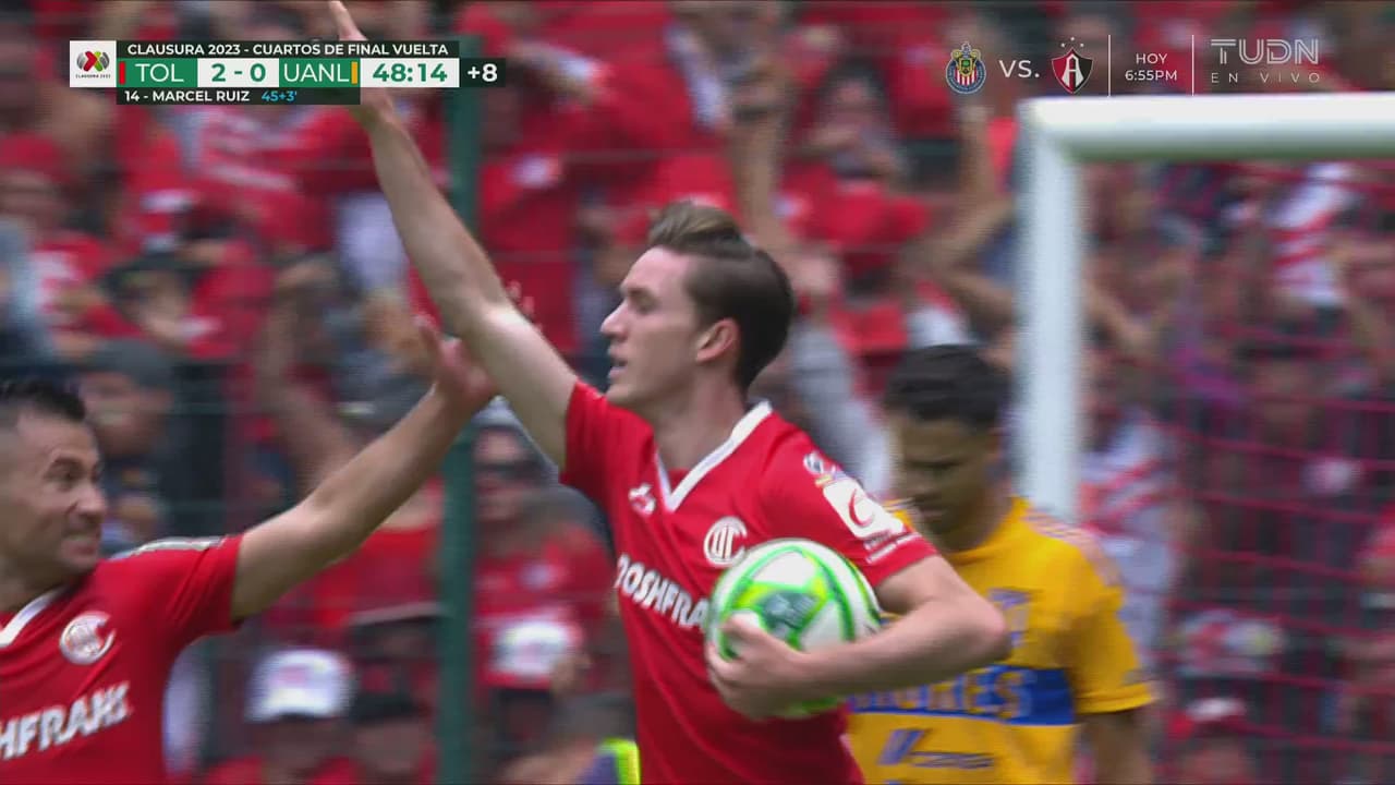 ¡Se prende el Infierno! Marcel Ruíz anota el 2-0 sobre los Tigres