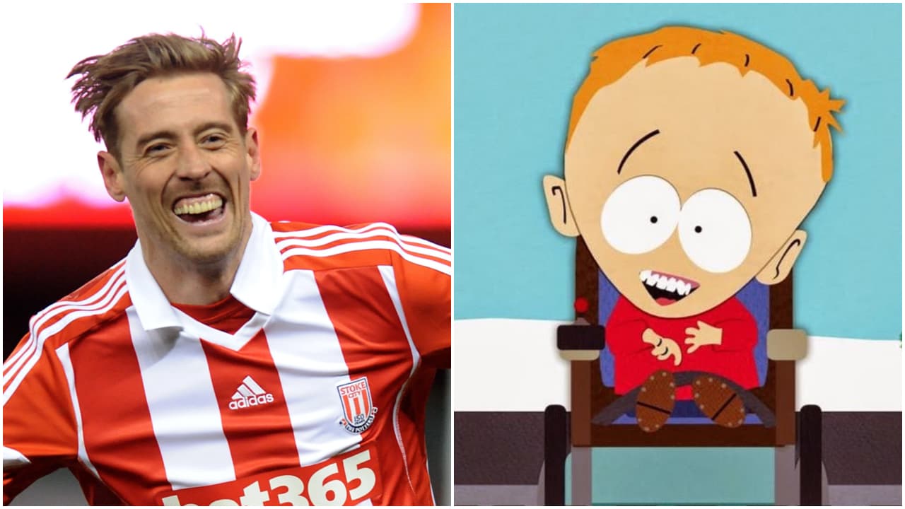 <b>Peter Crouch y Timmy Burch</b>
<br>Timmy es un "casi" personaje principal en el grupo de los chicos de South Park, mientras Peter, fue seleccionado por Inglaterra y ha sido uno de los futbolistas más altos en la historia de es te deporte. Por si fuera poco, ambos nombres acaban con las letras 'ch' ¿Qué coincidencia, no?