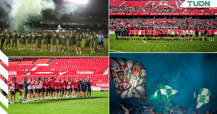 Así se vivieron los últimos entrenamientos del Real Betis y del Sevilla previos al Derbi de este domingo.