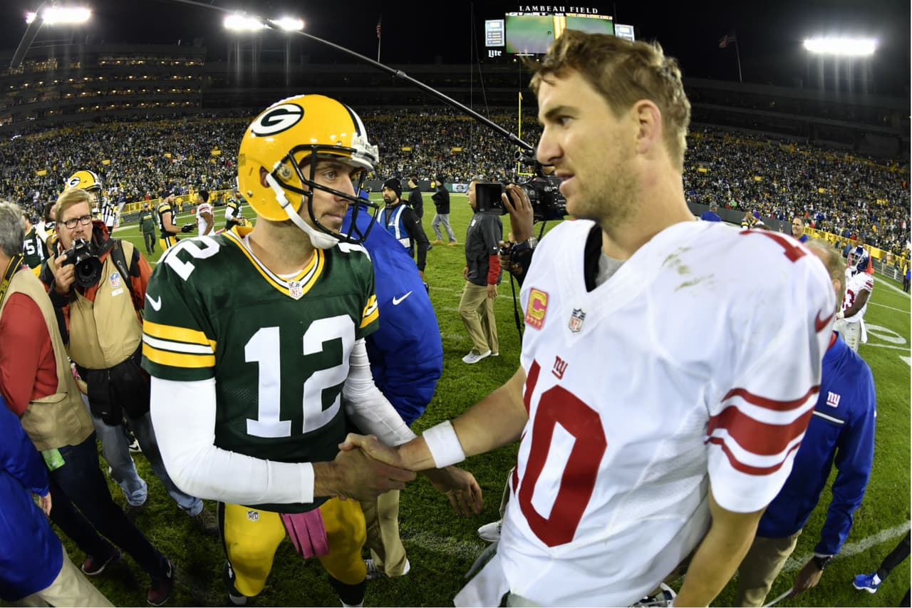 Aaron Rodgers y Eli Manning volverán a verse las caras en Playoffs.