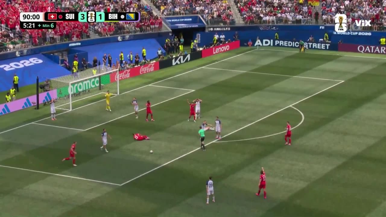 ¡Xhaka no perdona! Suiza firma la goleada con un penal sobre la hora