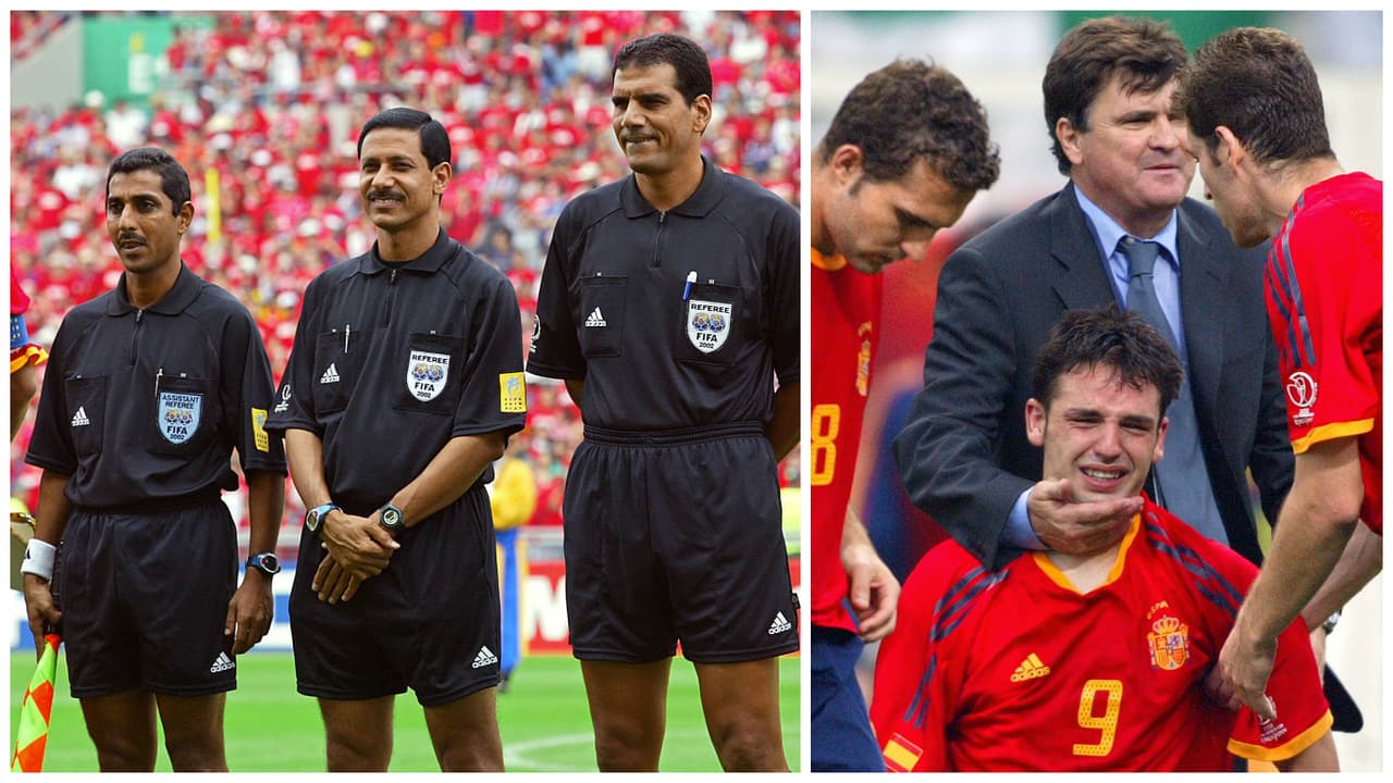 Ocho años después, España volvería a ser víctima de las equivocaciones arbitrales, ahora del egipcio Gamal El Ghandour.