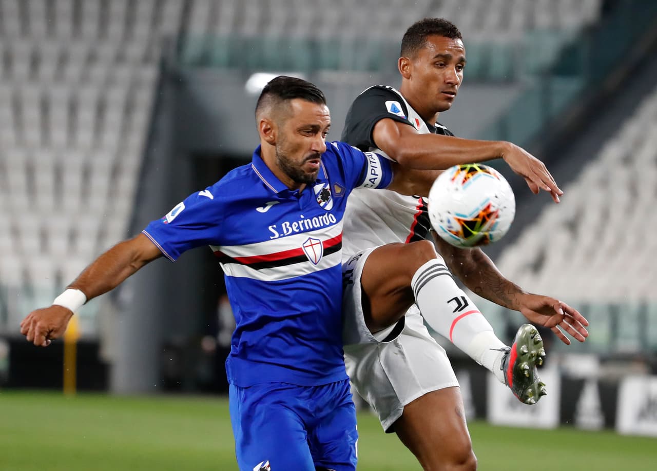 La Juventus entró a juego un poco frío y los primeros minutos del partido fueron para la Sampdoria.