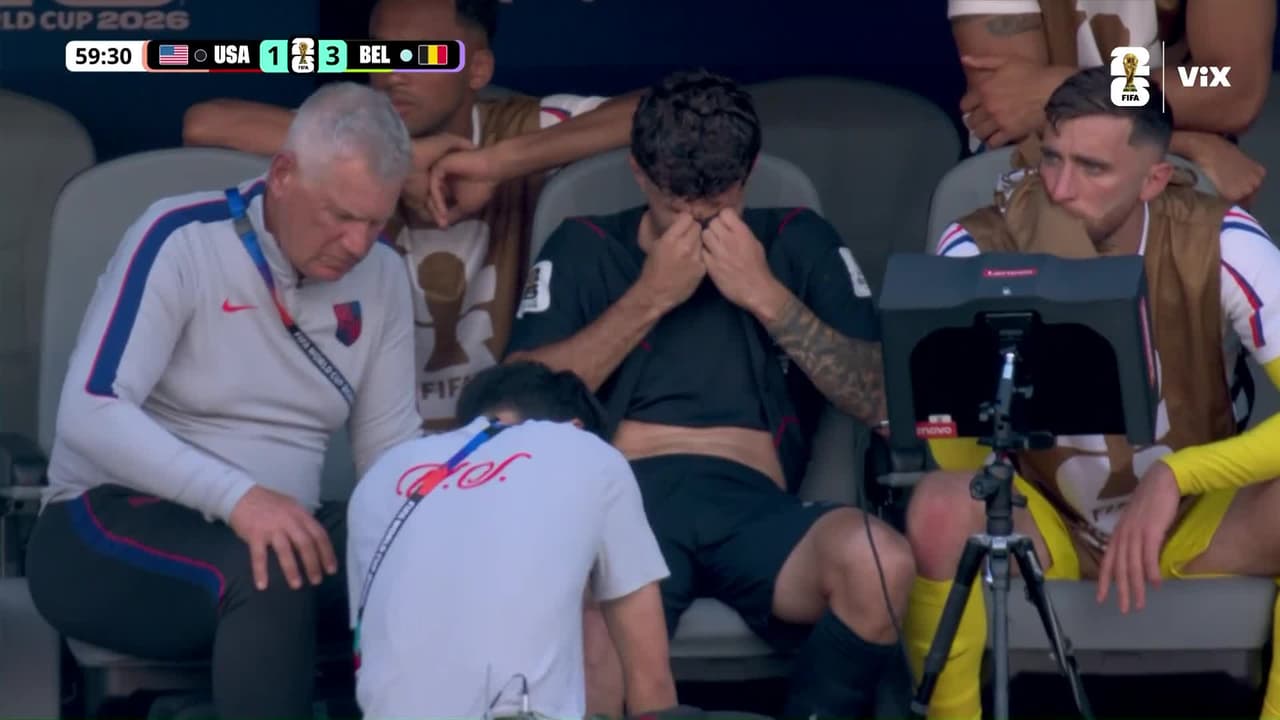 ¡Pulisic se va llorando! El 10 de Estados Unidos deja el partido por lesión