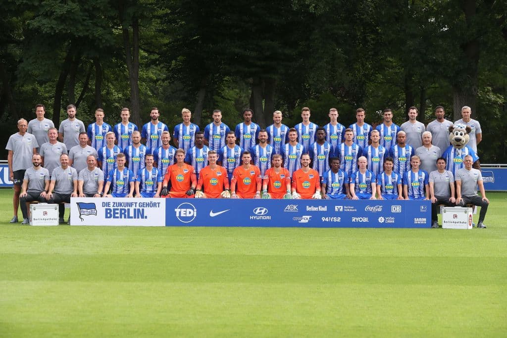 11) 
<b>Hertha Berlín</b>. El equipo de la capital de Alemania y dueños del Olympiastadion tienen un valor de mercado colectivo por 124.5 millones de euros, el 11 en el escalafón.