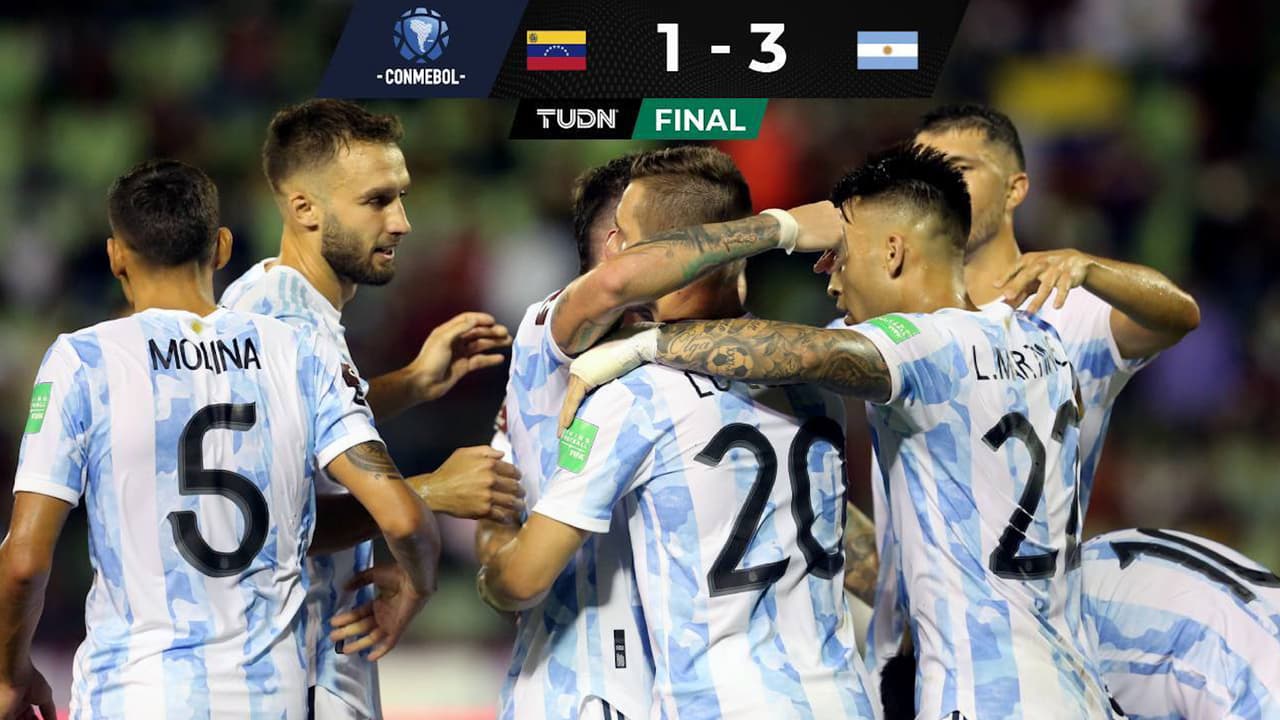 Argentina aprovecha expulsión y vence a domicilio a Venezuela