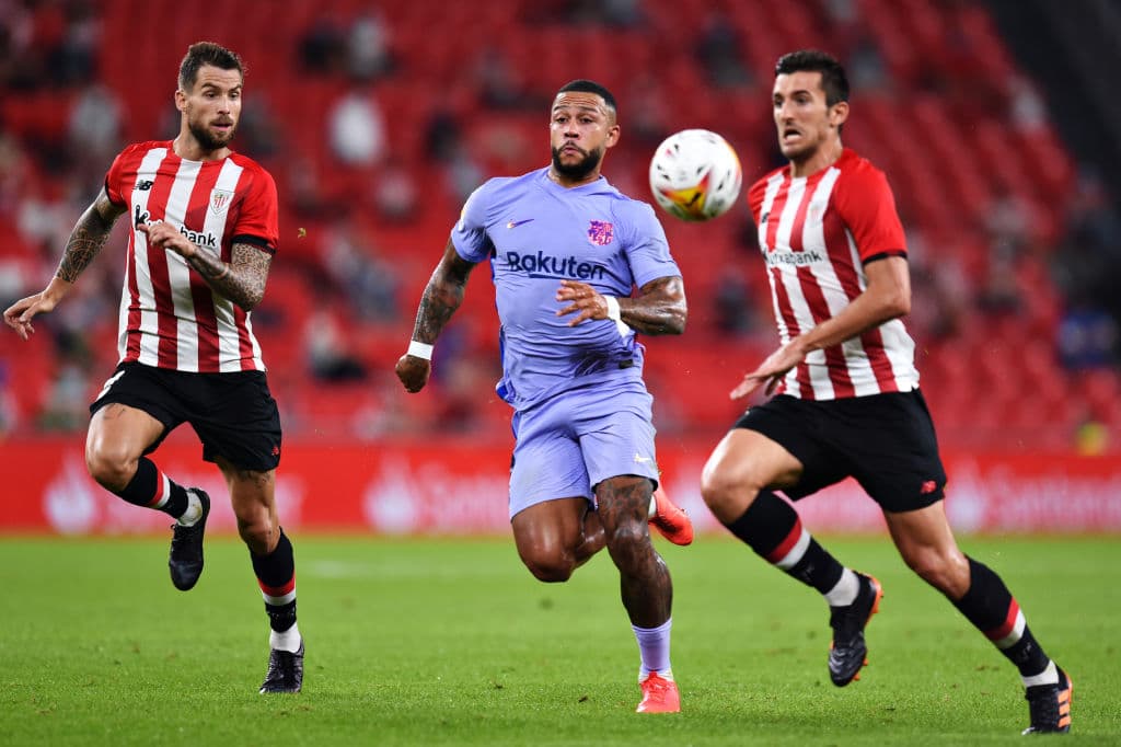 Memphis Depay consiguió su primer gol en La Liga y consigue rescatar un punto en Bilbao, tra el empate 1-1.