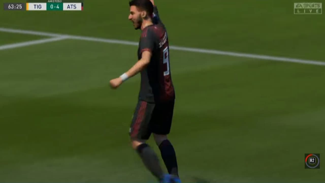 Luciano Acosta, el representante de Atlas, hizo lo que quiso con Francisco Venegas que no mostró habilidad en el futbol virtual.