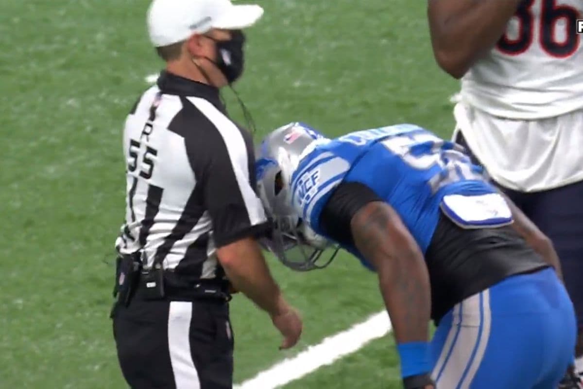 Expulsan a Jamie Collins por contacto con el referee con su casco