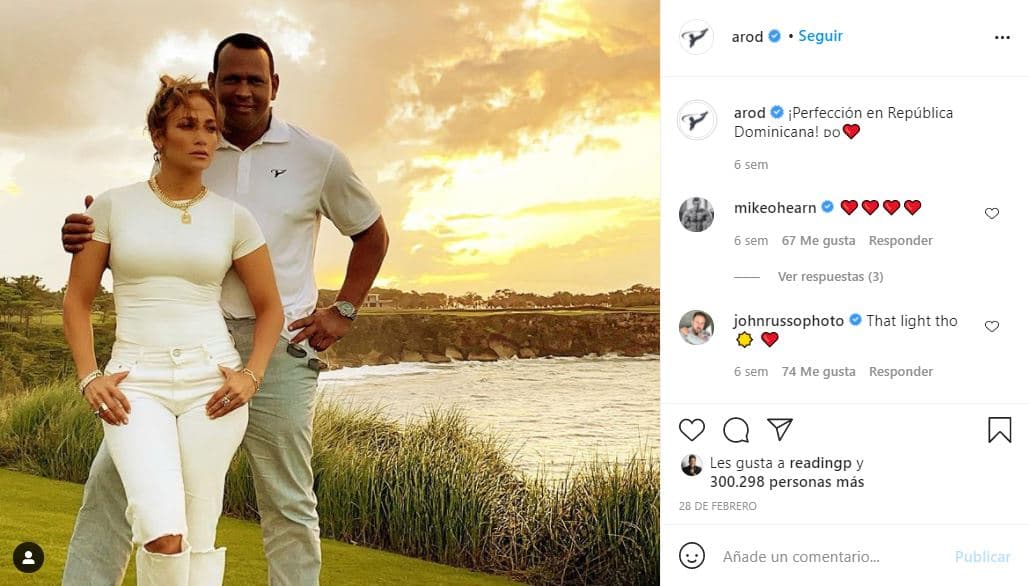 Al día siguiente, el exbeisbolista compartió su propia versión de la misma imagen.