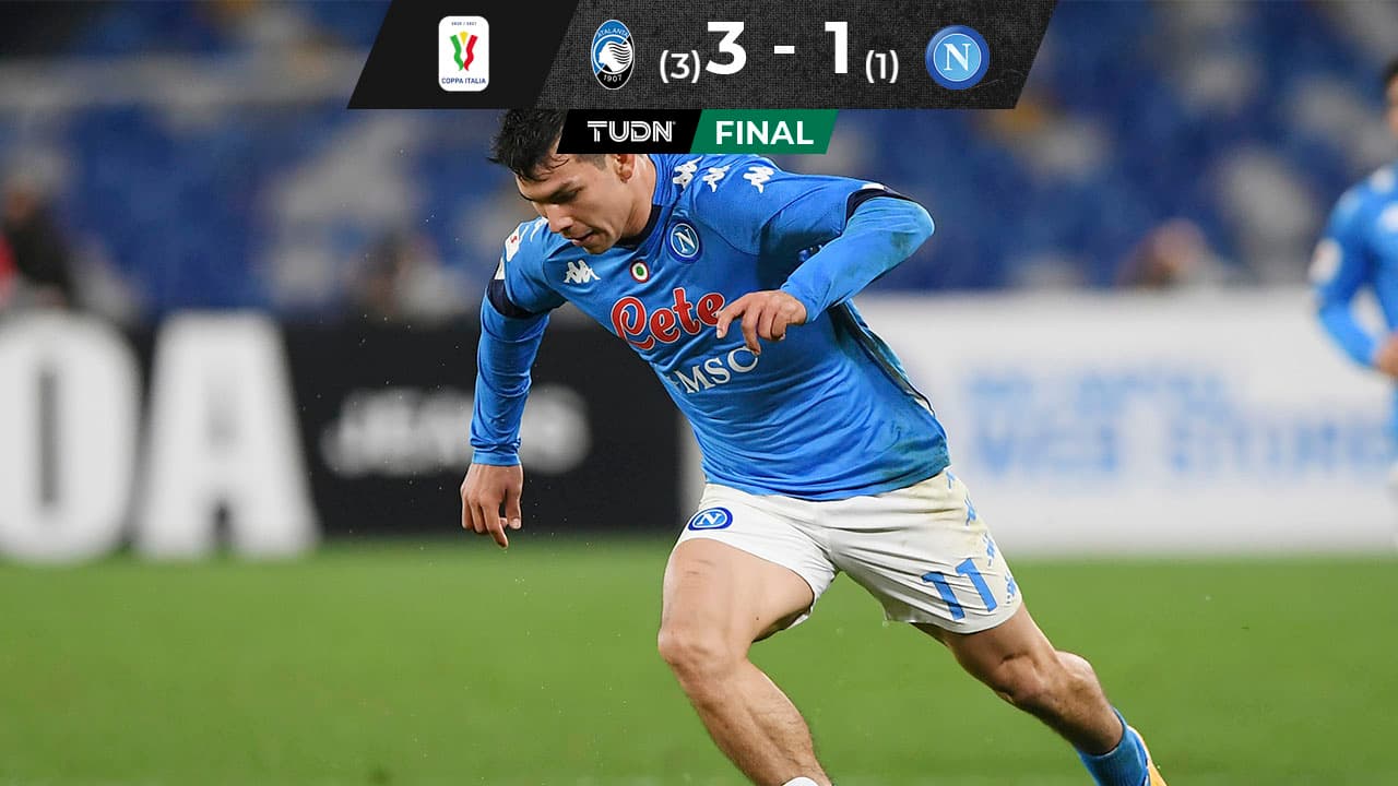 'Chucky' Lozano hizo gol en el Atalanta vs. Napoli de la Copa Italia