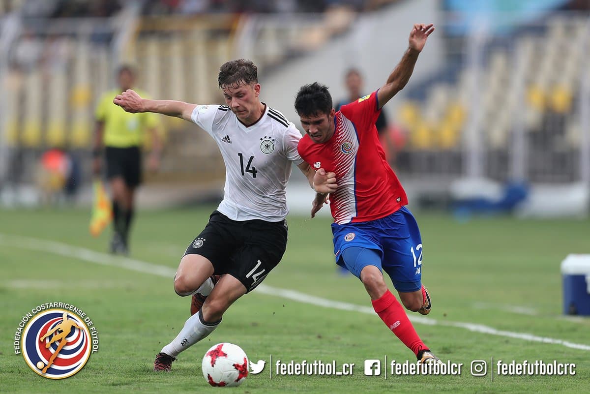 Costa Rica cae angustiosamente ante Alemania en su debut en Mundial Sub-17