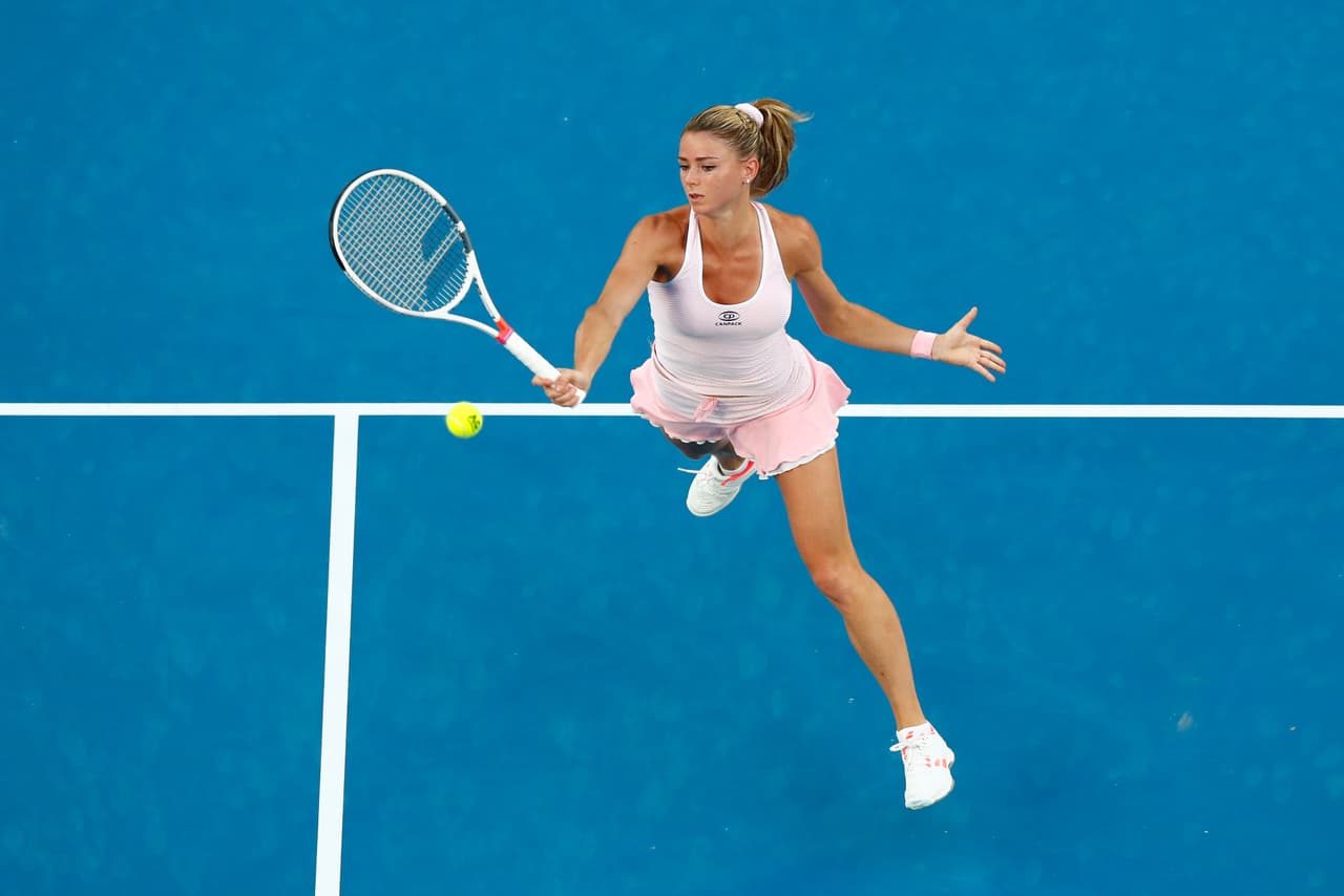 La italiana Camila Giorgi, que cayó eliminada en segunda ronda, es una de las jugadoras más atractivas. Sus rasgos finos y su figura enamoraron a más de un seguidor.