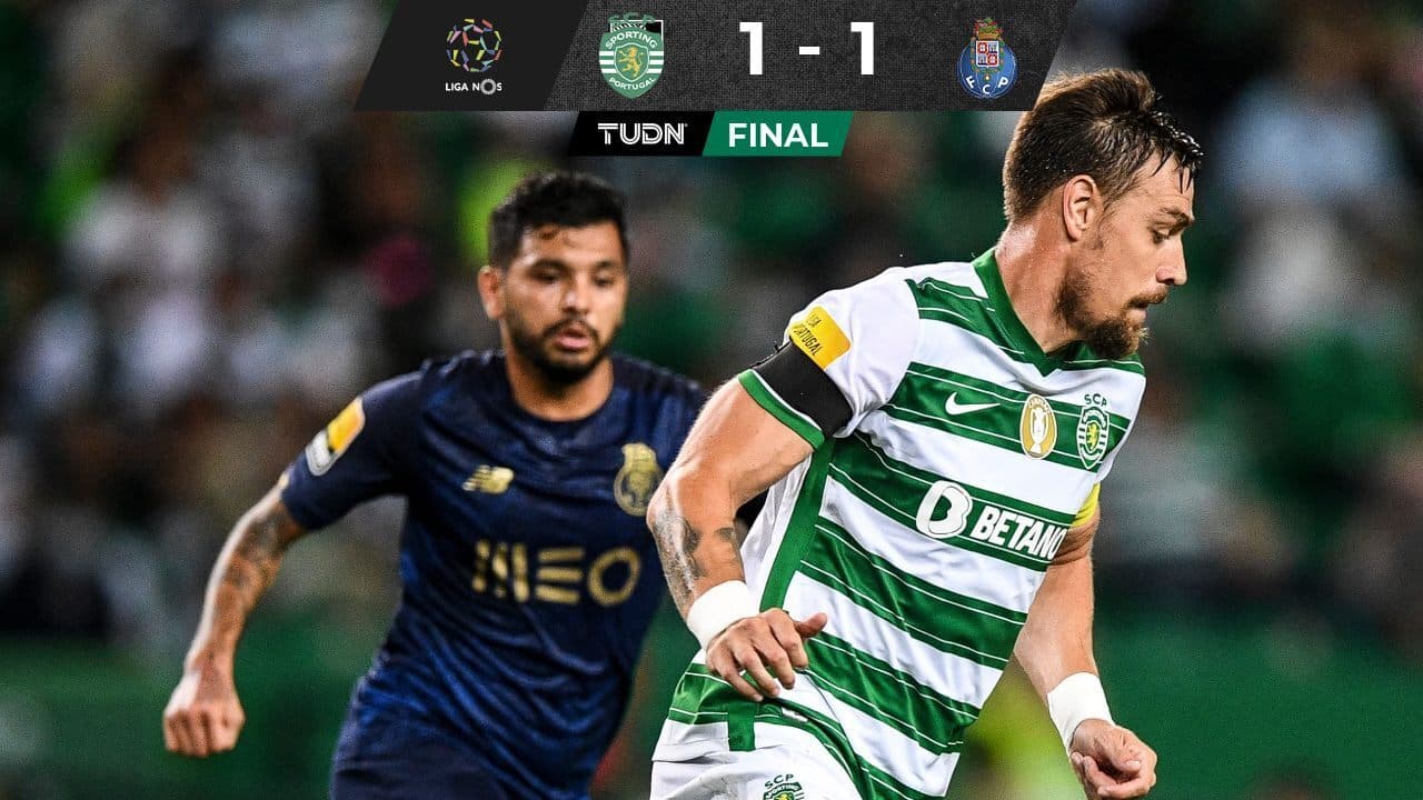 Con asistencia de Tecatito, el Porto empata ante Sporting CP