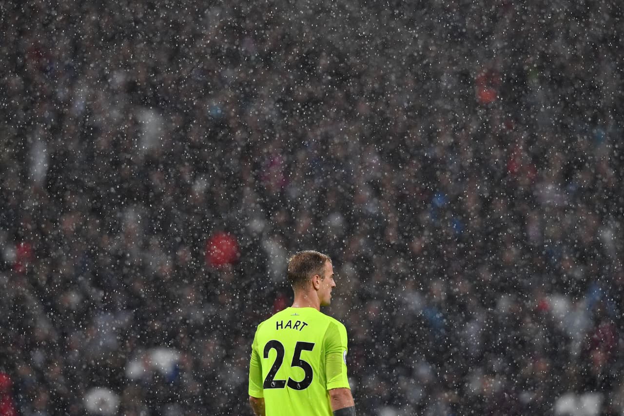 Joe Hart buscaba sacar su arco en ceros en esta Premier League, ya que en todos los partidos le marcaron.