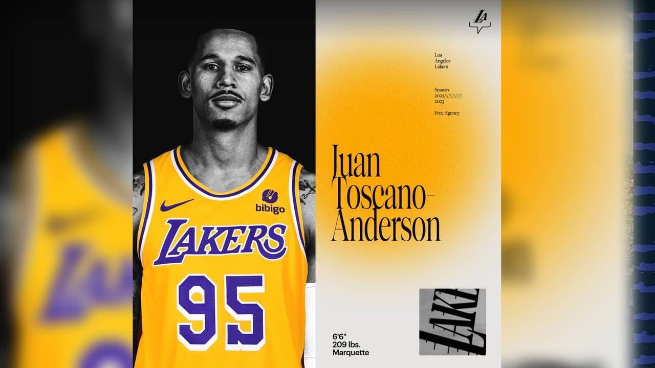 ¡OFICIAL! Juan Toscano es jugador de Los Angeles Lakers