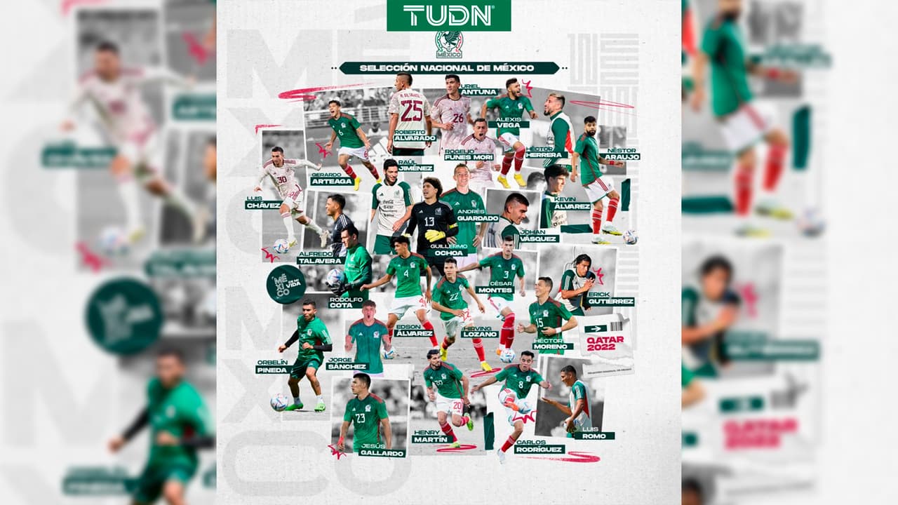 ¡Los 26 guerreros! Lista oficial de México para Qatar 2022