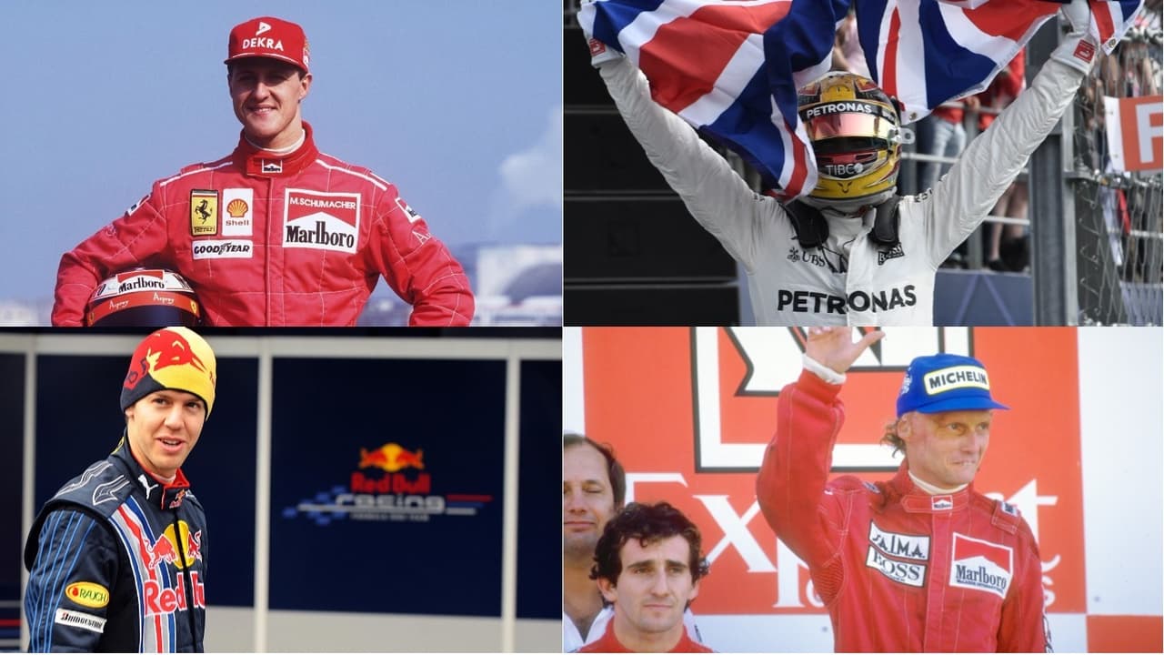 Los 10 pilotos más laureados de la historia de la Fórmula 1