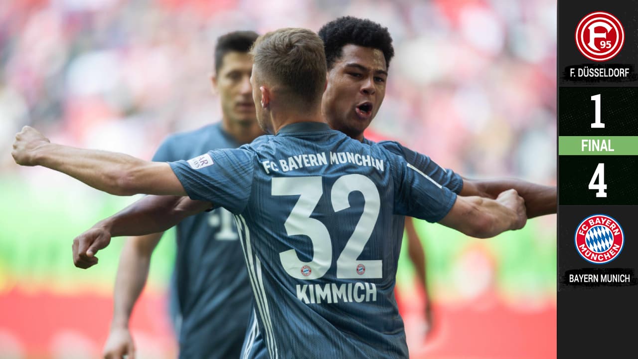 La sangre joven del Bayern machacó al Fortuna y sigue líder de Bundesliga