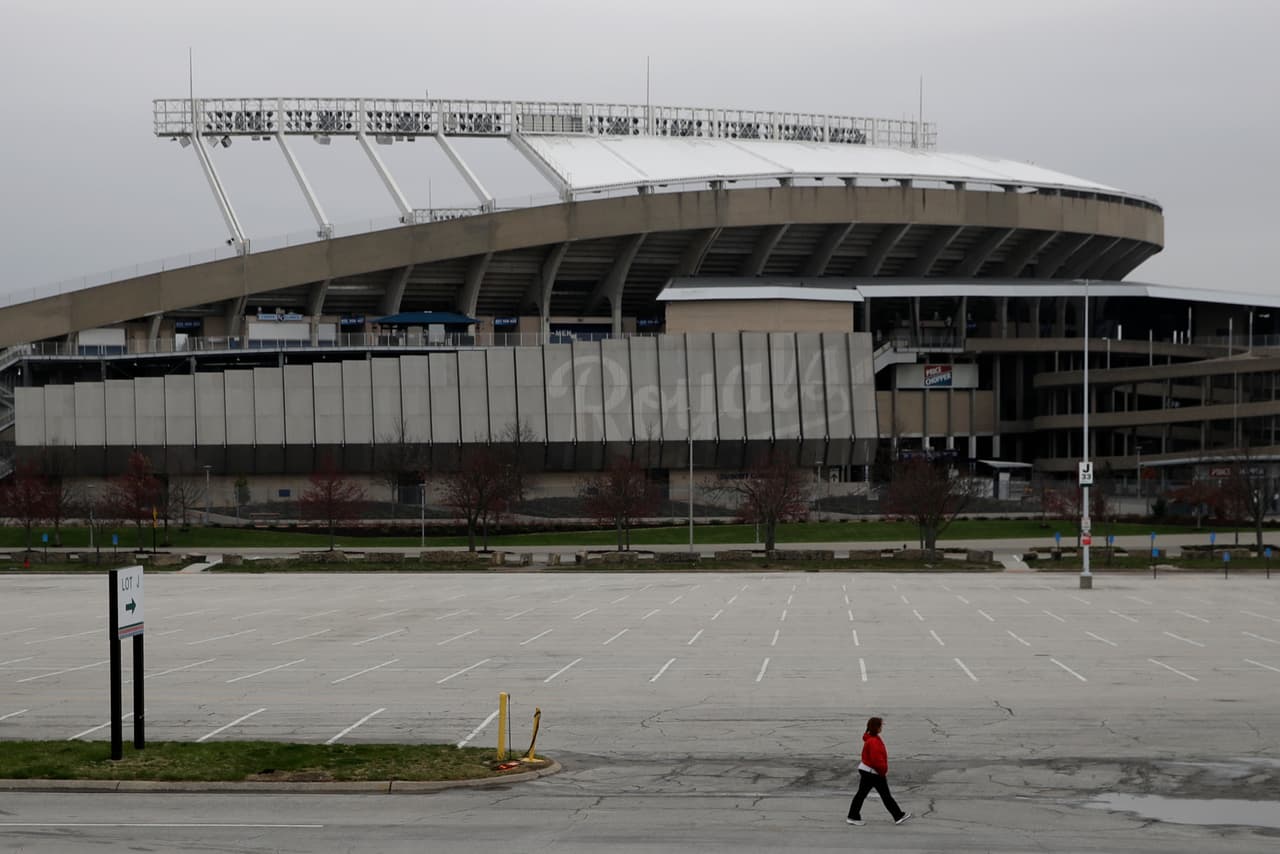 Así luce el Kauffman Stadium, hogar de los Kansas City Royals.