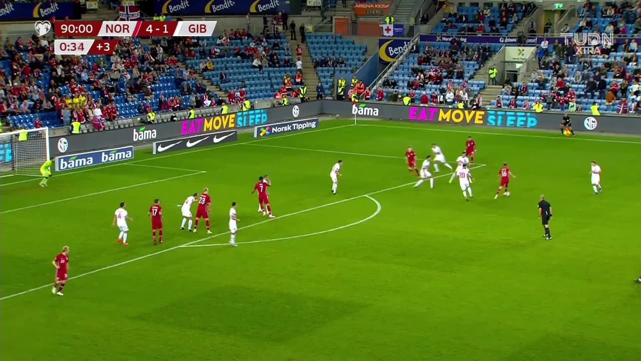 Hat-trick de Erling Haaland y Noruega hizo el 5-1 sobre Gibraltar