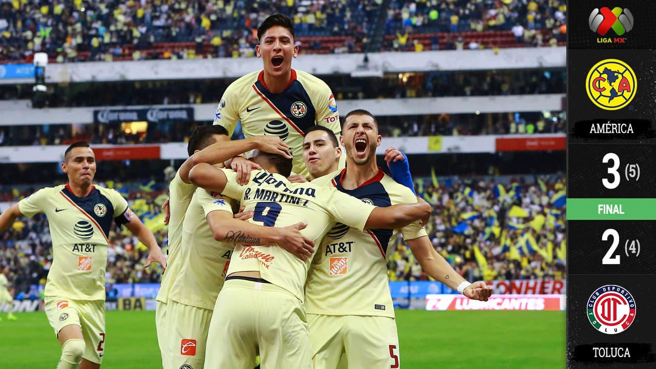 Con mucho sufrimiento, América eliminó al Toluca y se medirá a Pumas en Semifinales
