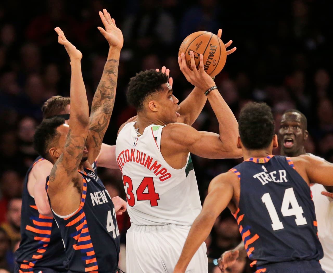 Este lunes, Giannis Antetokounmpo fue elegido el Jugador de la Semana de la Conferencia del Este, es la tercera vez que tiene este galardón.