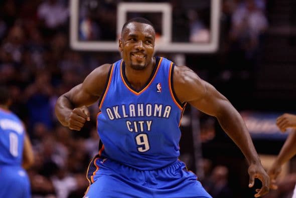Serge Ibaka, jugador de Oklahoma se encuentra en la séptima posición.
