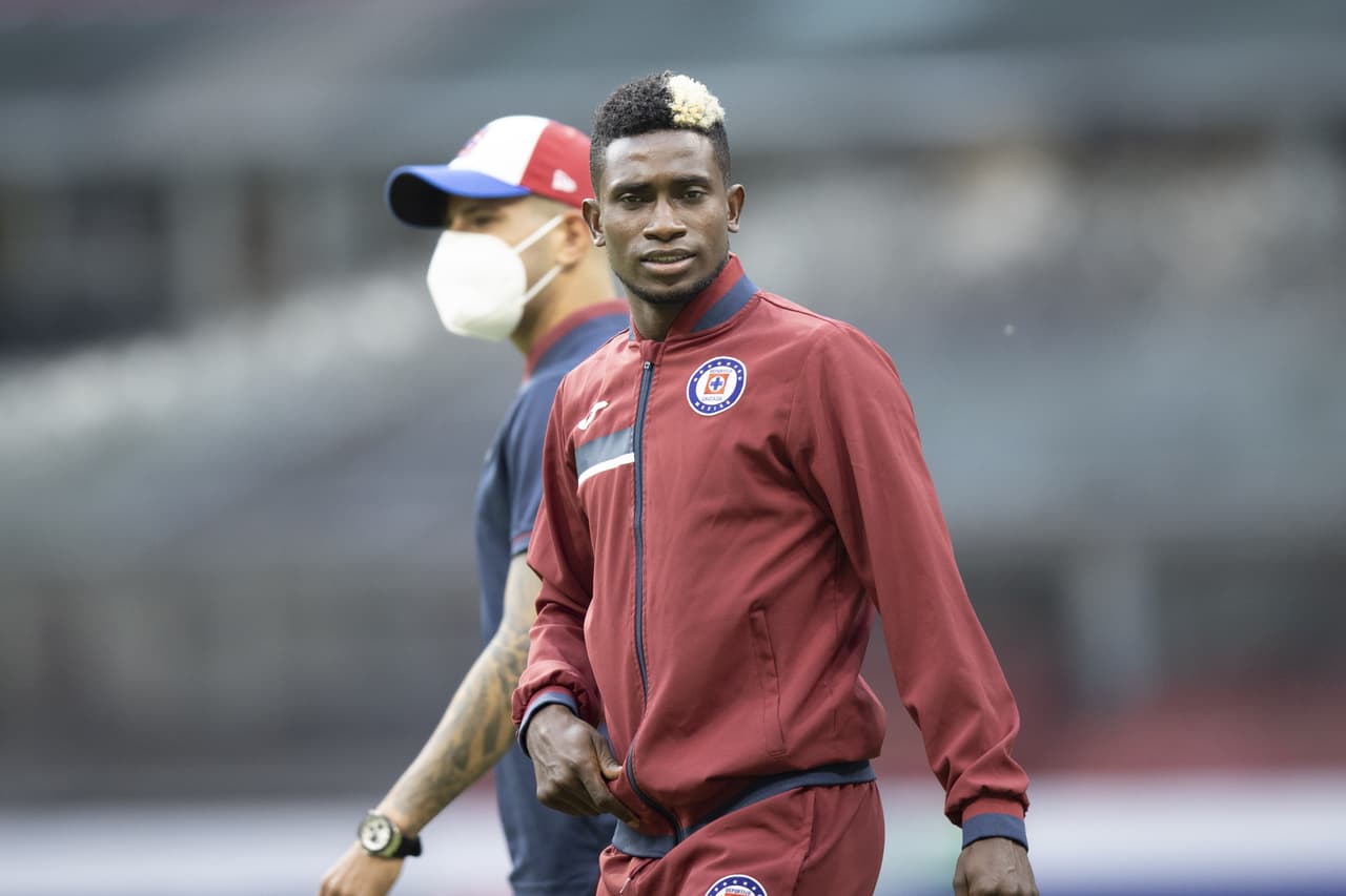 JONATHAN BORJA OF CRUZ AZUL during the game Cruz Azul vs Tigres UANL, corresponding to the second leg of the Quarterfinals of the 2020 Torneo Guard1anes Apertura of the Liga BBVA MX, at Azteca Stadium, on November 29, 2020.
<br>
<br> J0NATHAN BORJA DE CRUZ AZUL durante el partido Cruz Azul vs Tigres UANL, correspondiente al partido de Vuelta de los Cuartos de Final del Torneo Apertura Guard1anes 2020 de la Liga BBVA MX, en el Estadio Azteca, el 29 de Noviembre de 2020.