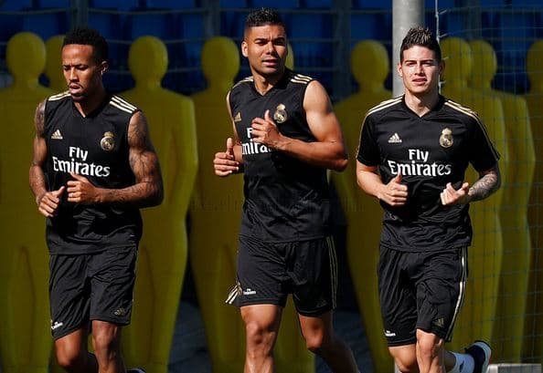 James Rodríguez entrena de nuevo con el Real Madrid