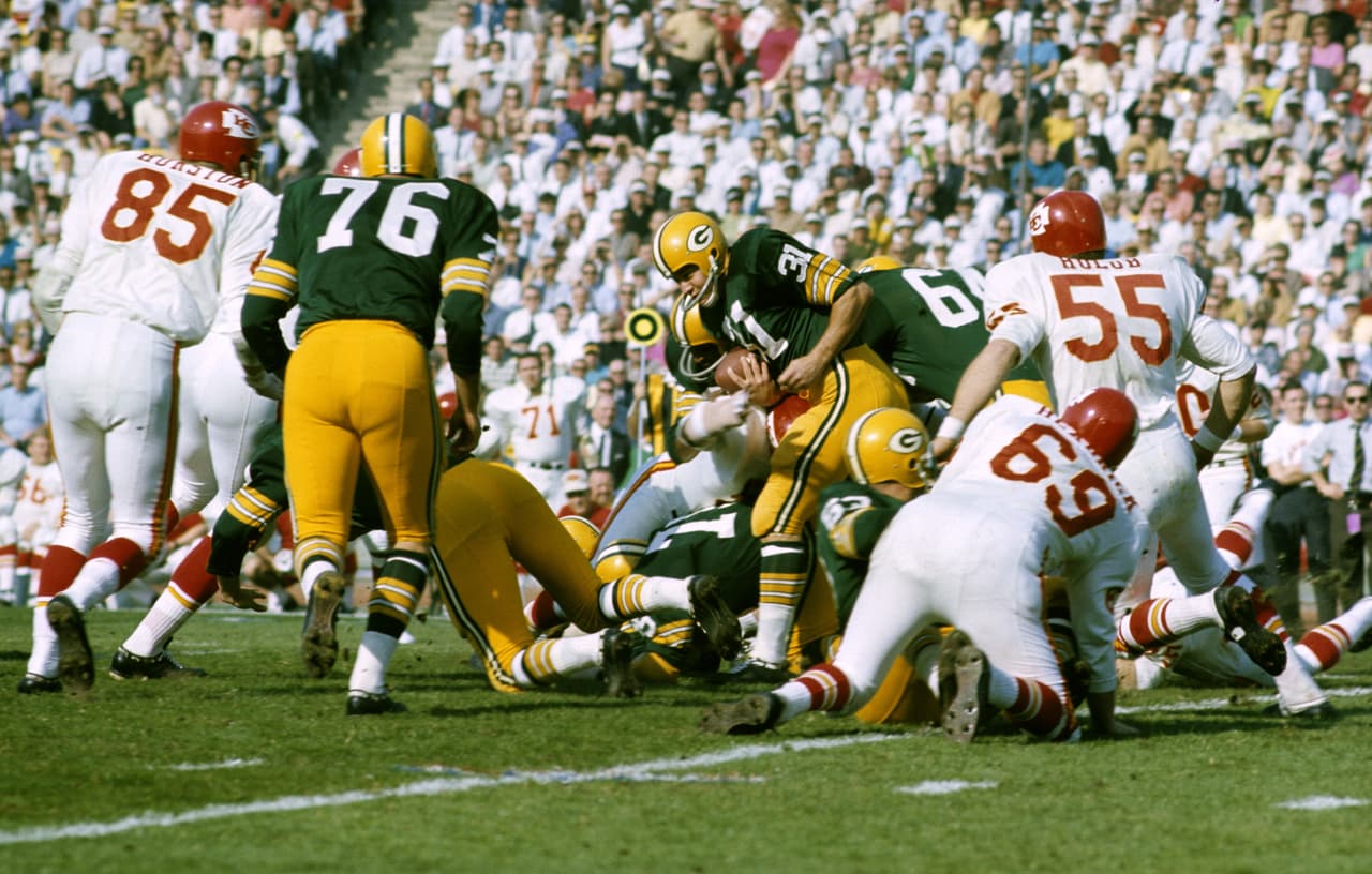 SUPER BOWL I - GREEN BAY PACKERS. Luego de 9 partidos estaban 7 - 2, derrotas en San Francisco y con Minnesota, pero a partir de la Semana 10 no volvieron a perder un partido.