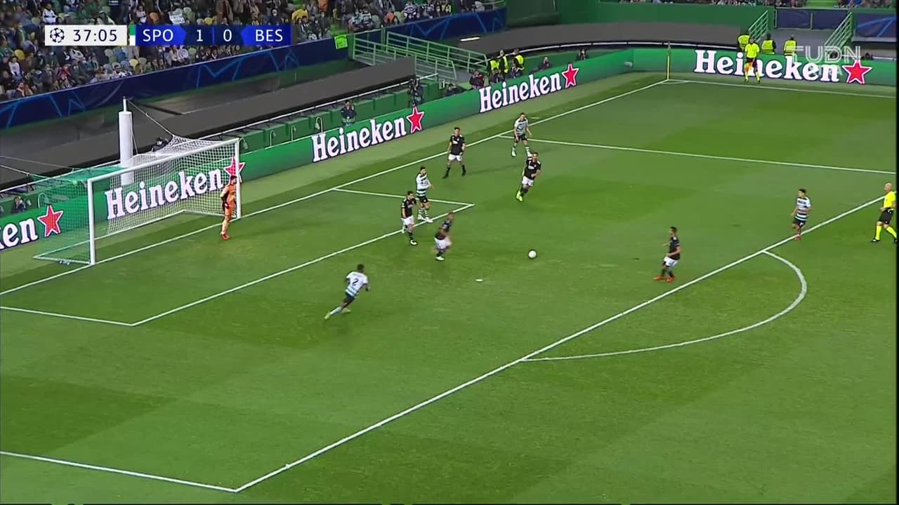 Doblete de Goncalves y Sporting CP ya está 2-0 sobre Besiktas