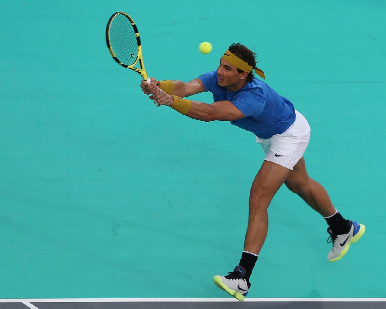 Así fue como se vio el español Rafael Nadal, número dos de la clasificación mundial de la ATP, en su regreso tras cuatro meses fuera de las canchas.