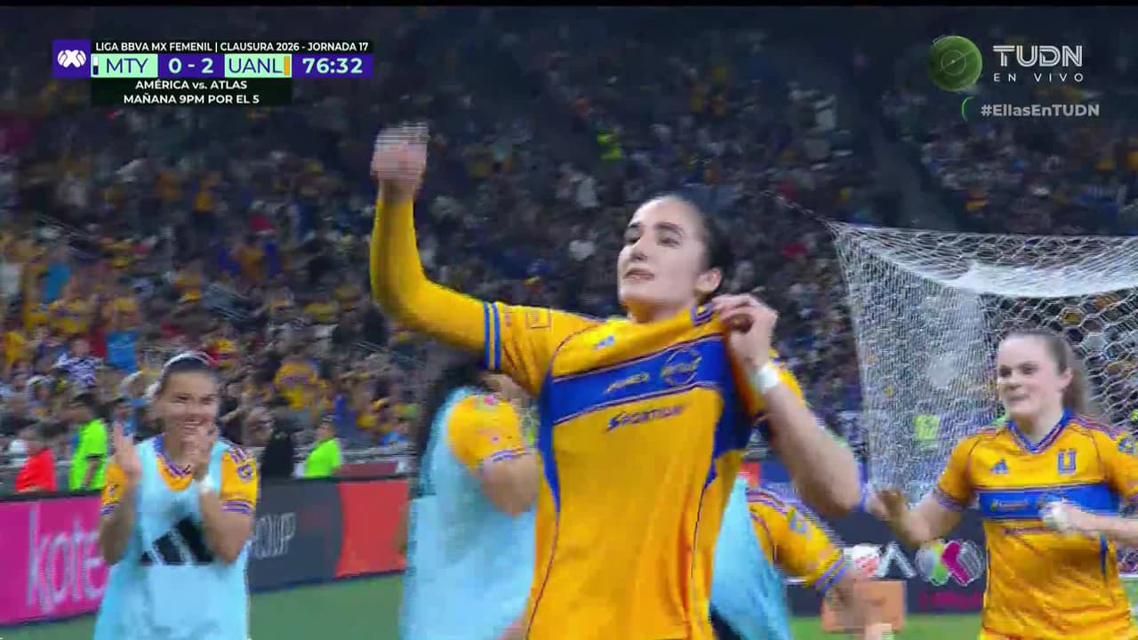 ¡Uno más de Tigres! Diana Ordóñez pone el segundo y ojo con el festejo