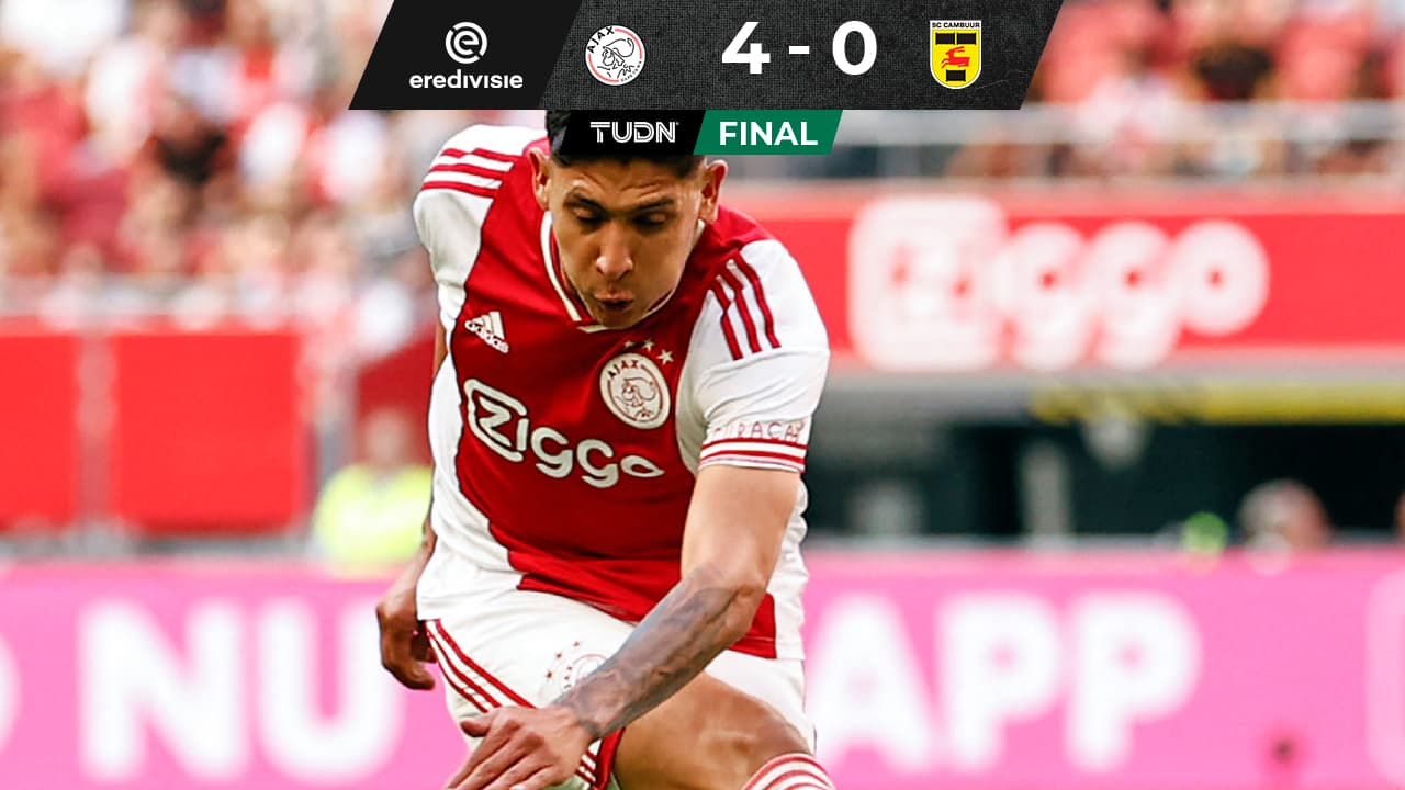 Edson 'pierde la cabeza' en goleada de Ajax; Jorge Sánchez ve minutos