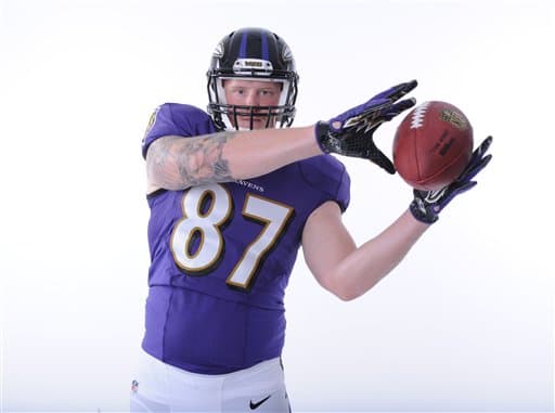 Las mejores tomas del TE novato de los Baltimore Ravens, egresado de Minnesota, Maxx Williams (AP-NFL).