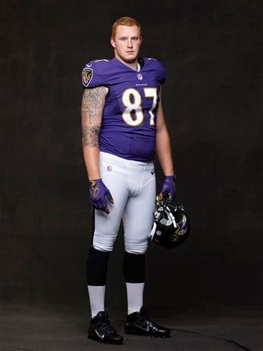 Las mejores tomas del TE novato de los Baltimore Ravens, egresado de Minnesota, Maxx Williams (AP-NFL).