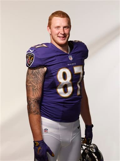 Las mejores tomas del TE novato de los Baltimore Ravens, egresado de Minnesota, Maxx Williams (AP-NFL).