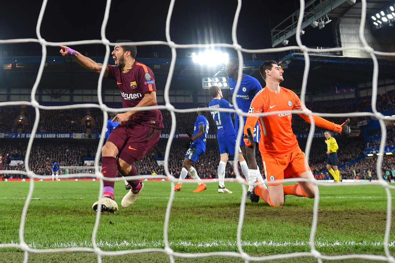 Los dos más recientes duelos entre Courtois y el Barça se dieron en la Champions League jugando para el Chelsea.