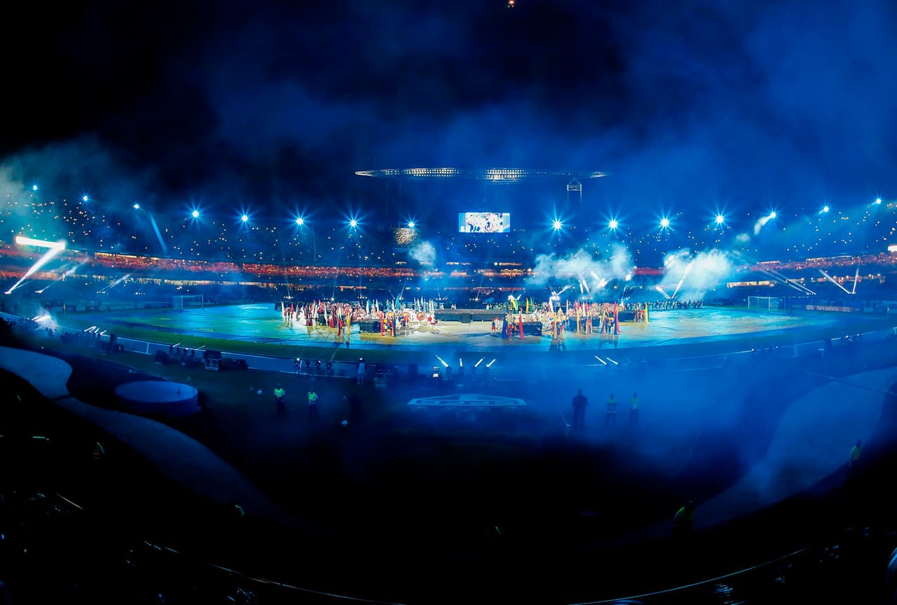 Una ceremonia en la que se mostraron los colores y tradiciones de los 12 países participantes, 10 sudamericanos y dos de Asia, tuvo lugar en el Estadio Morumbí para inaugurar la Copa América 2019.
