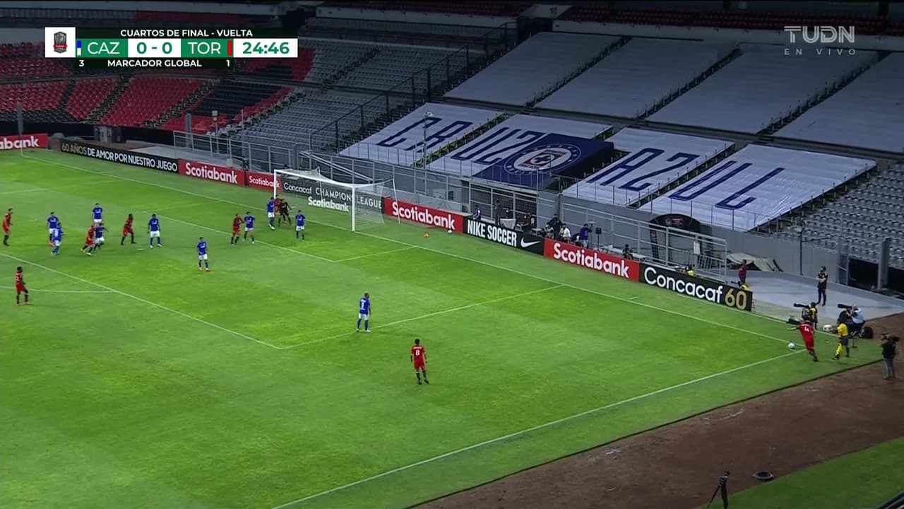 ¡TIRO ATAJADO! disparo por Ayo Akinola.