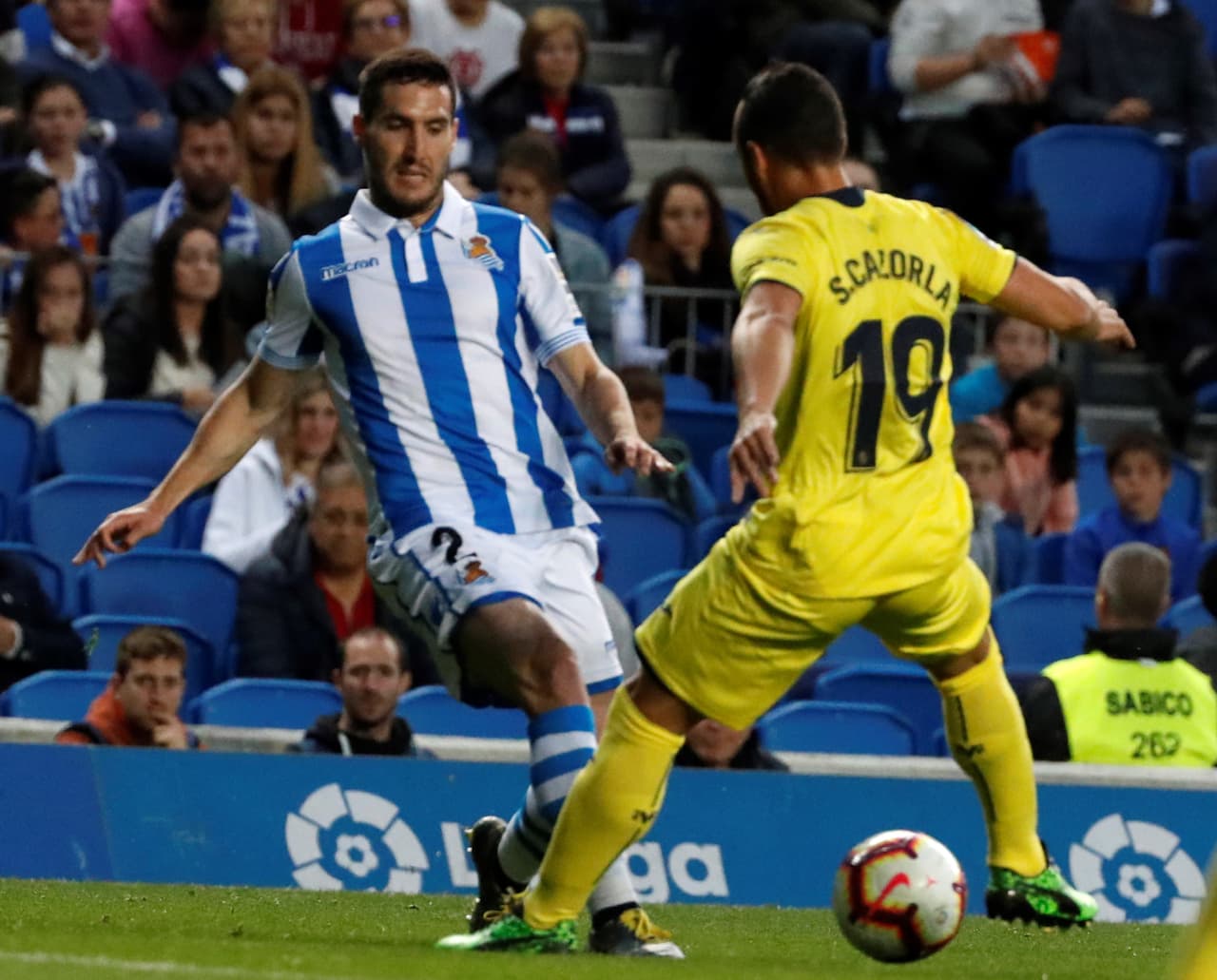 Villarreal derrotó 1-0 de visita en el estadio Anoeta a Real Sociedad, que no contó con el mexicano Héctor Moreno, y se aleja del descenso en la Jornada 34 de la Liga de España.