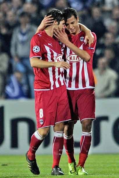 El mediocampista Yoann Gourcuff consiguió el 1-0 para el Girondins.