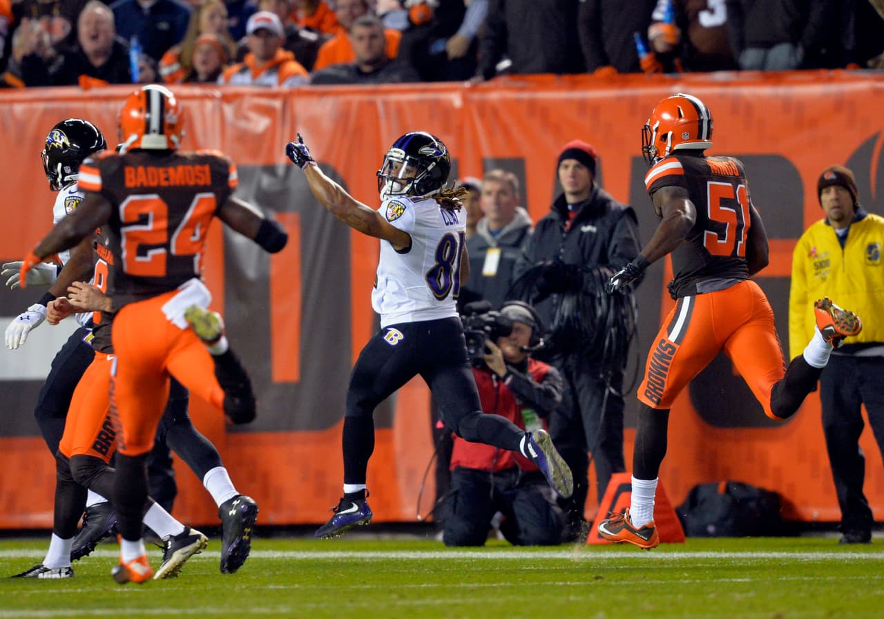 Dramático duelo se vivió en Cleveland donde los Ravens sacaron el partido 33-27 a los Browns. Checa las mejores tomas de este duelo de Lunes por la Noche.