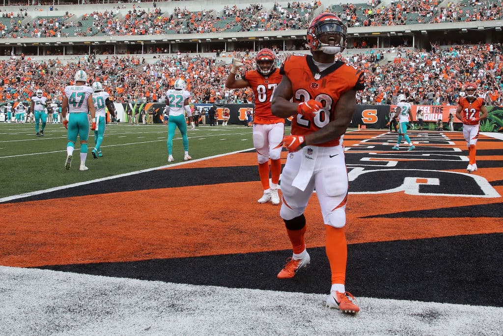 Con esta anotación de Mixon (28) Cincinnati se ponía 17-10, acercándose a un touchdown de distancia para empatar el partido y restando casi todo el último cuarto.