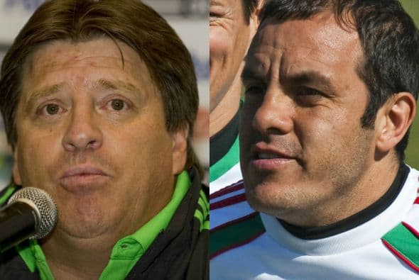 Cuauhtémoc Blanco Vs. Miguel Herrera. El ‘piojo’ no consideró a Cuauhtémoc Blanco para formar parte del plantel del América al asumir la dirección técnica por lo que el ‘Temo’ externó su molestia ante los medios de comunicación.