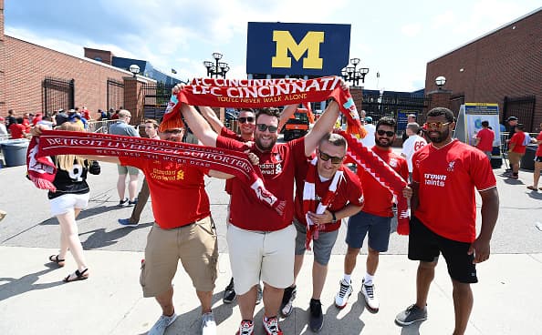 El Michigan Stadium fue la sede del partido entre Red Devils y Reds.