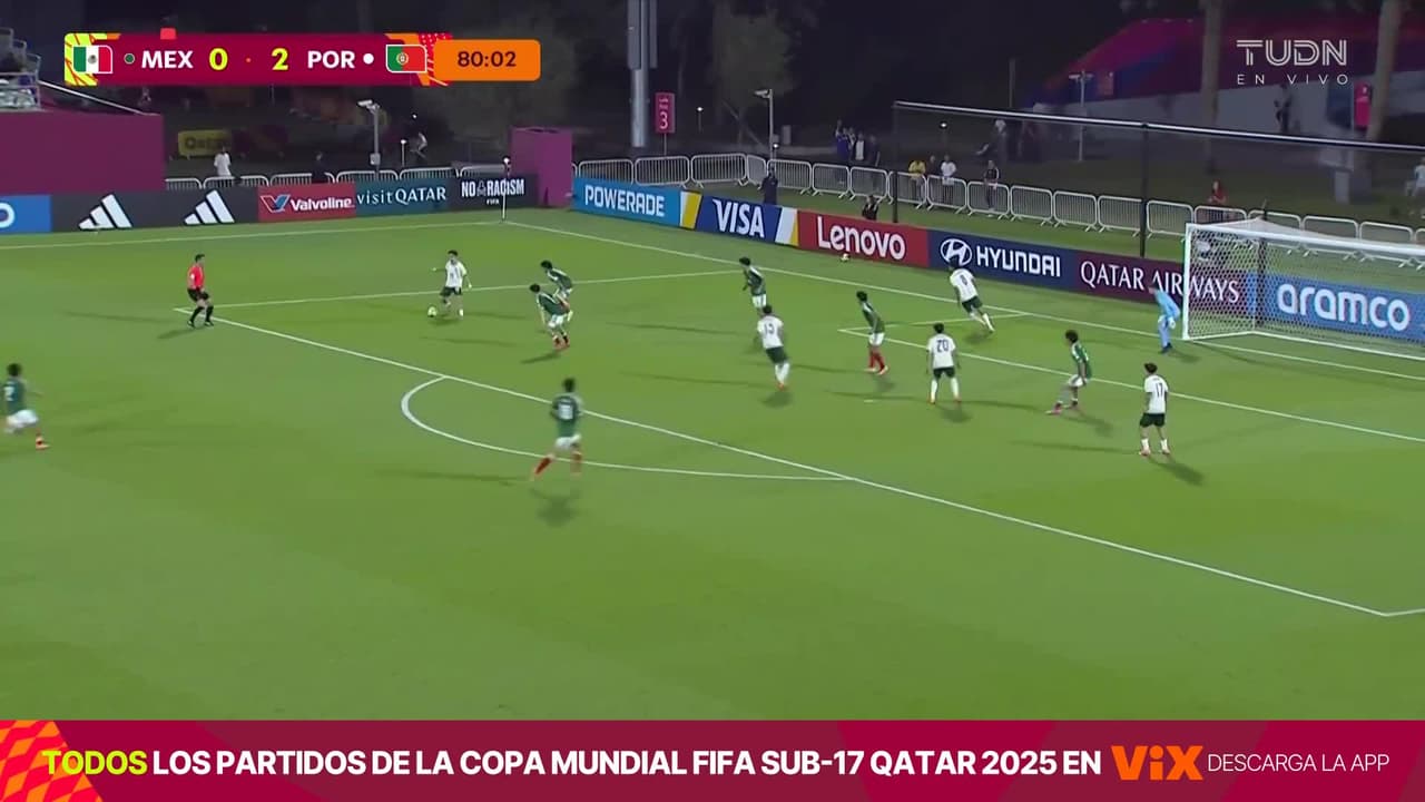 ¡Gol que mata! Martim Guedes firma la goleda de Portugal sobre el Tri